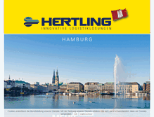 Tablet Screenshot of hertling-hamburg.de